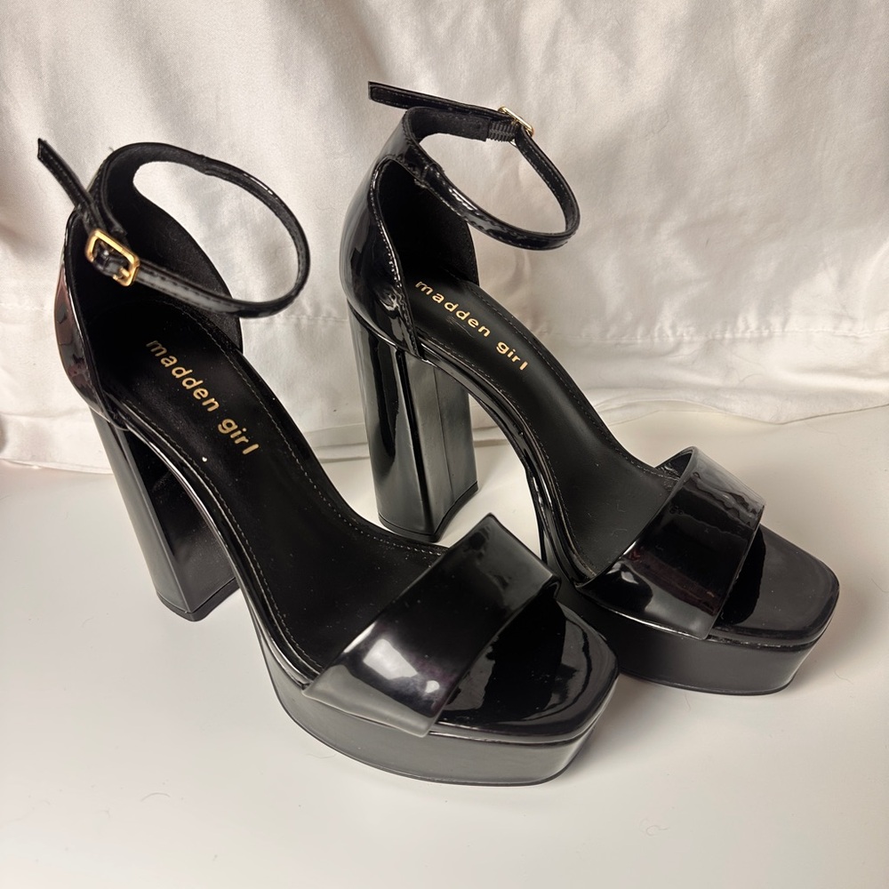Madden Girl Black Stiletto Heels